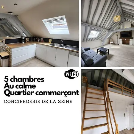 Apartment 5 Chambres, Spacieux Et Calme Rouen